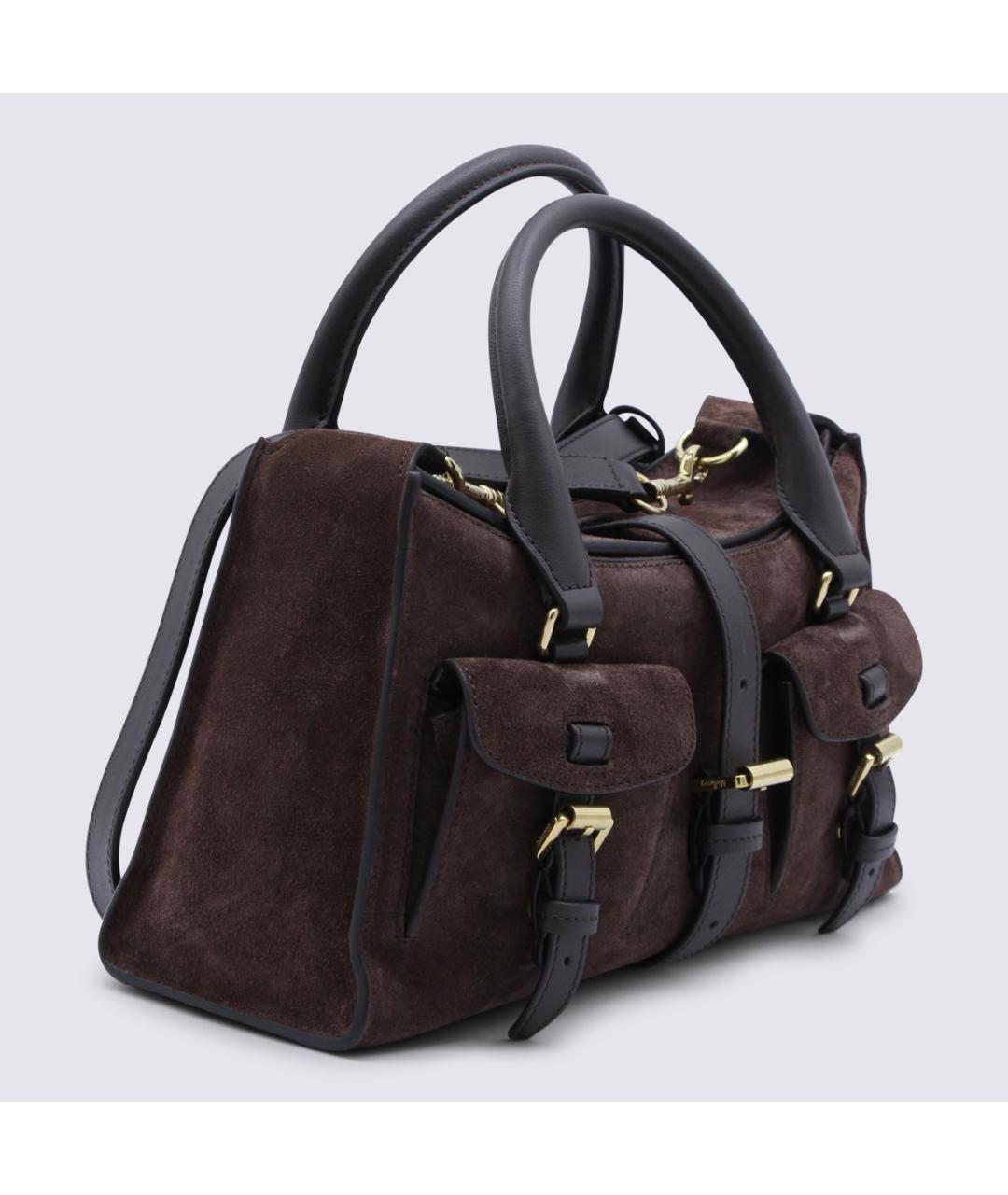 MULBERRY Коричневая замшевая сумка тоут, фото 2