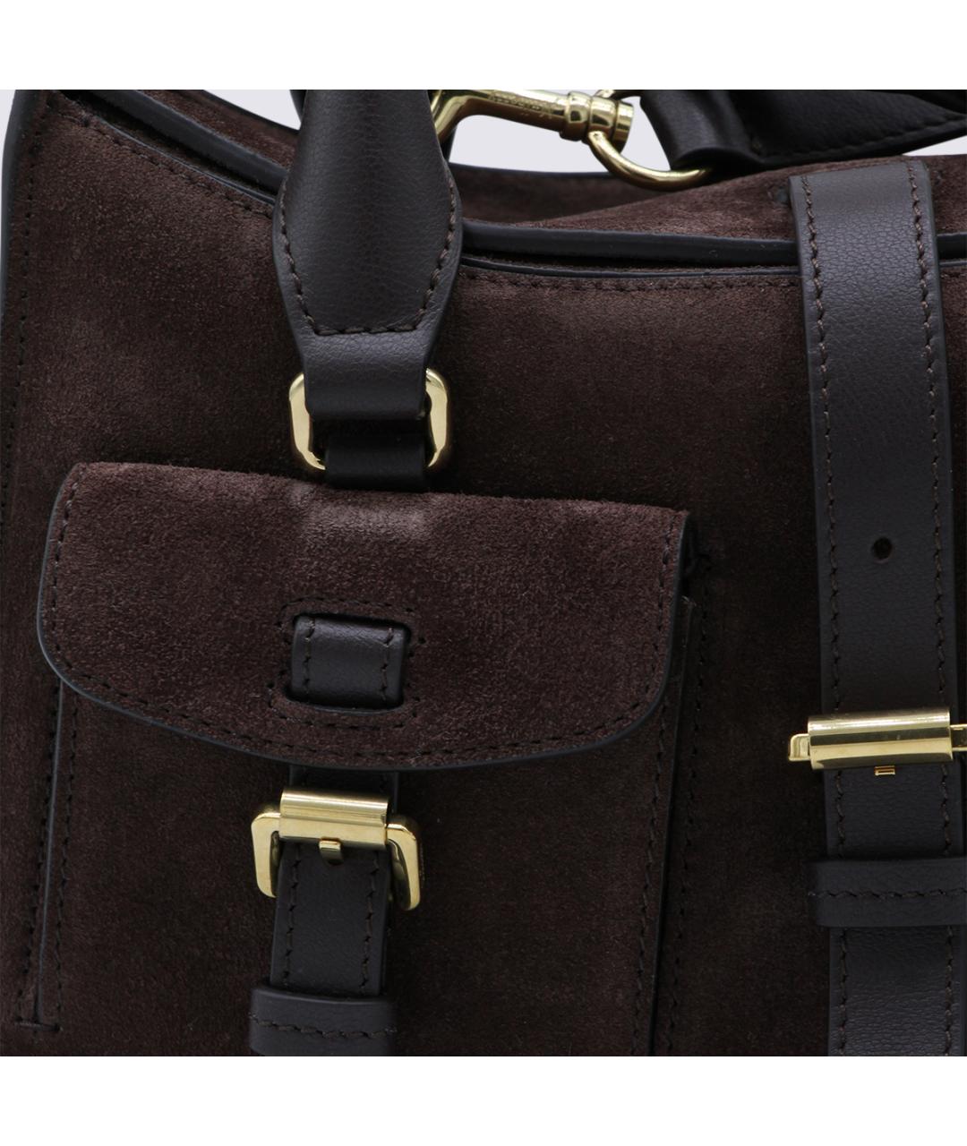 MULBERRY Коричневая замшевая сумка тоут, фото 4