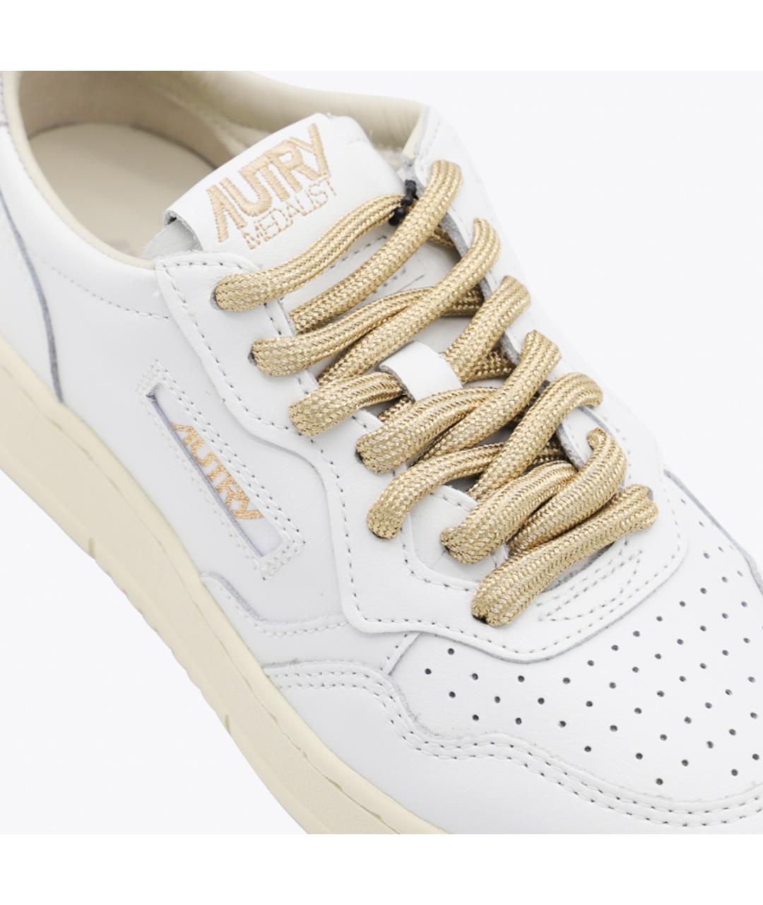 AUTRY Белые кожаные кроссовки, фото 4