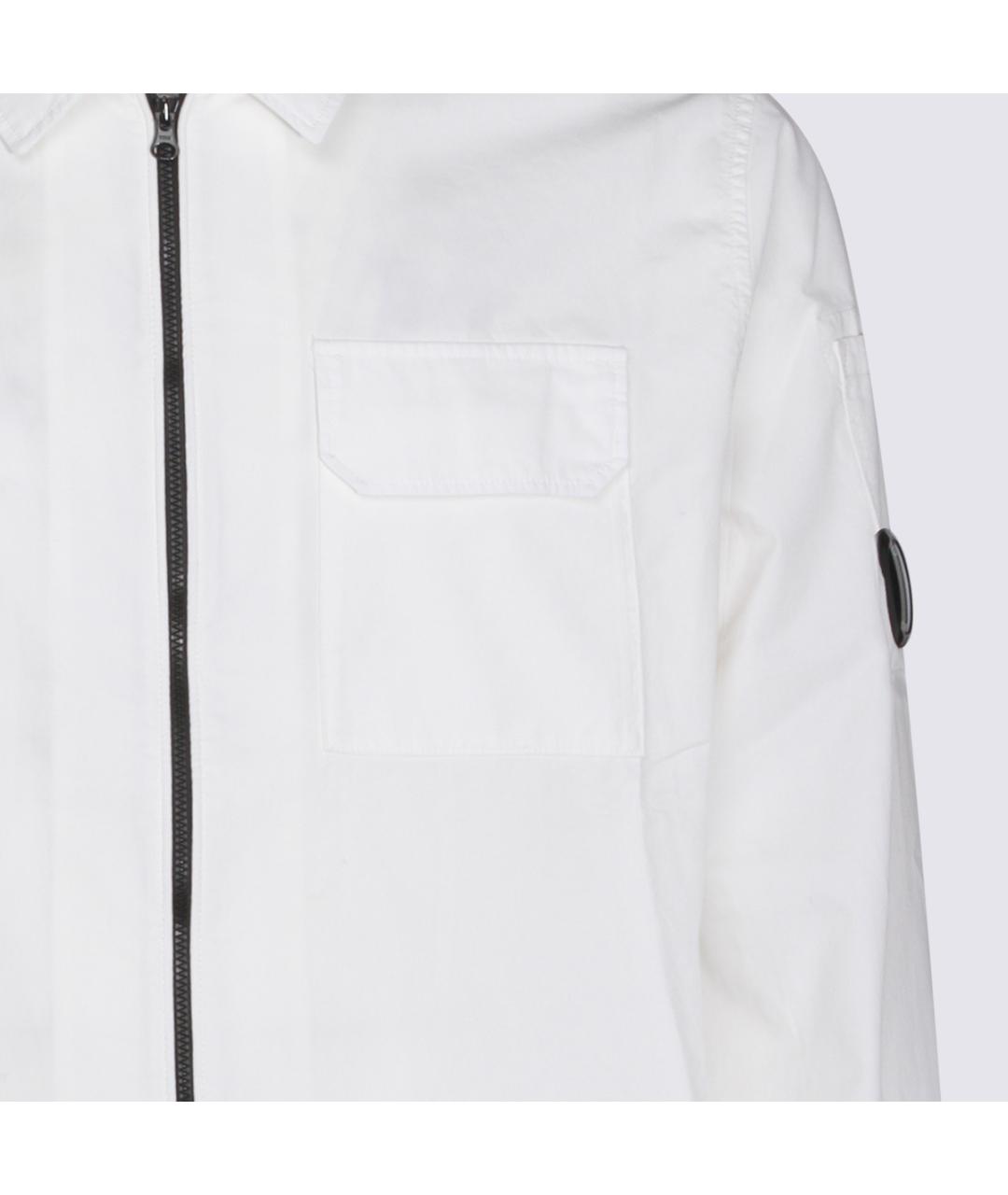 CP COMPANY Белая хлопковая кэжуал рубашка, фото 3
