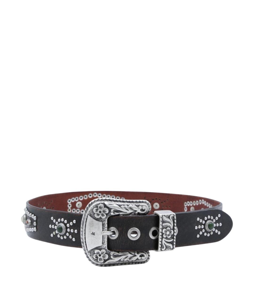 GOLDEN GOOSE DELUXE BRAND Коричневый кожаный ремень, фото 1