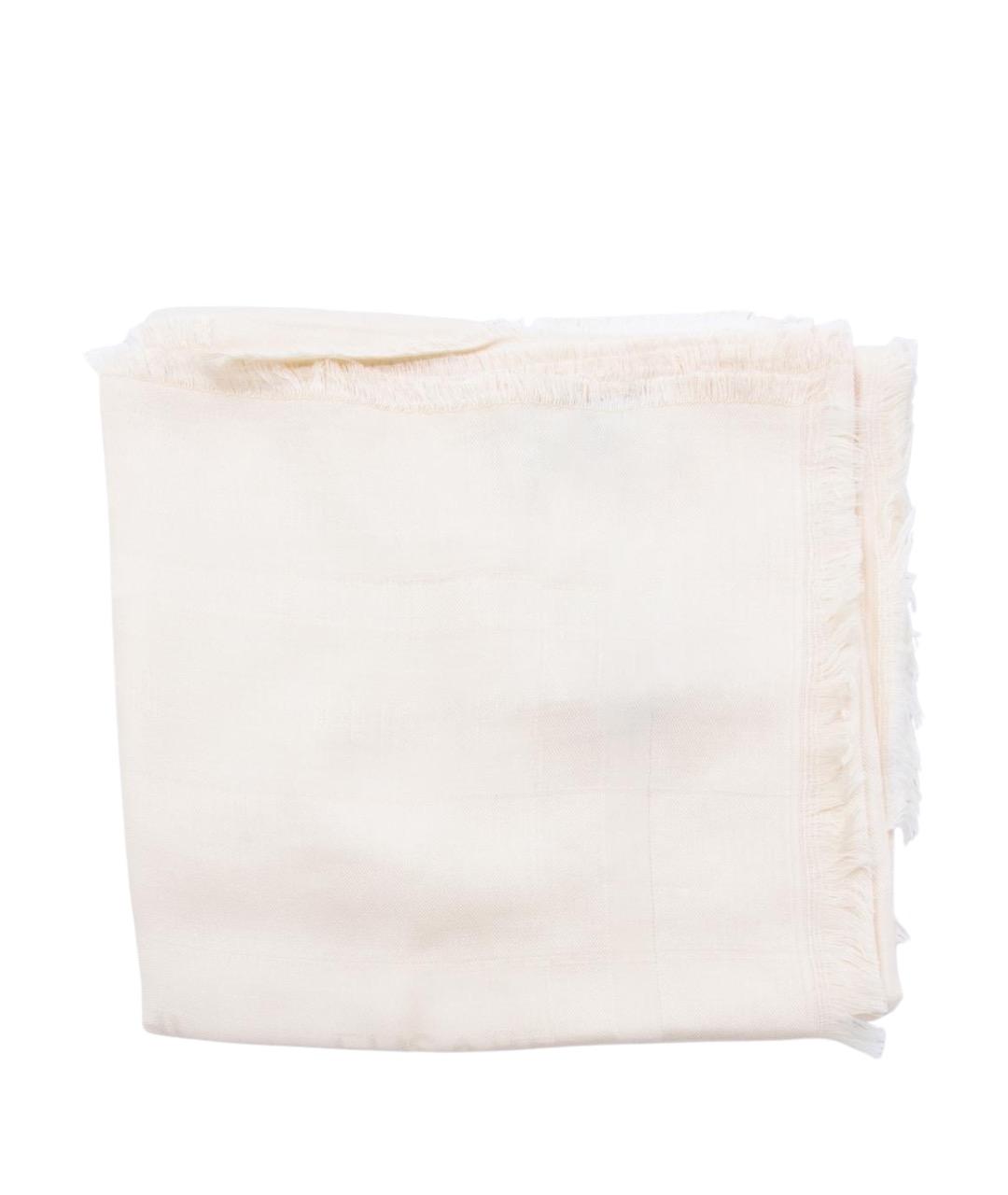 ELISABETTA FRANCHI Белый шарф, фото 1