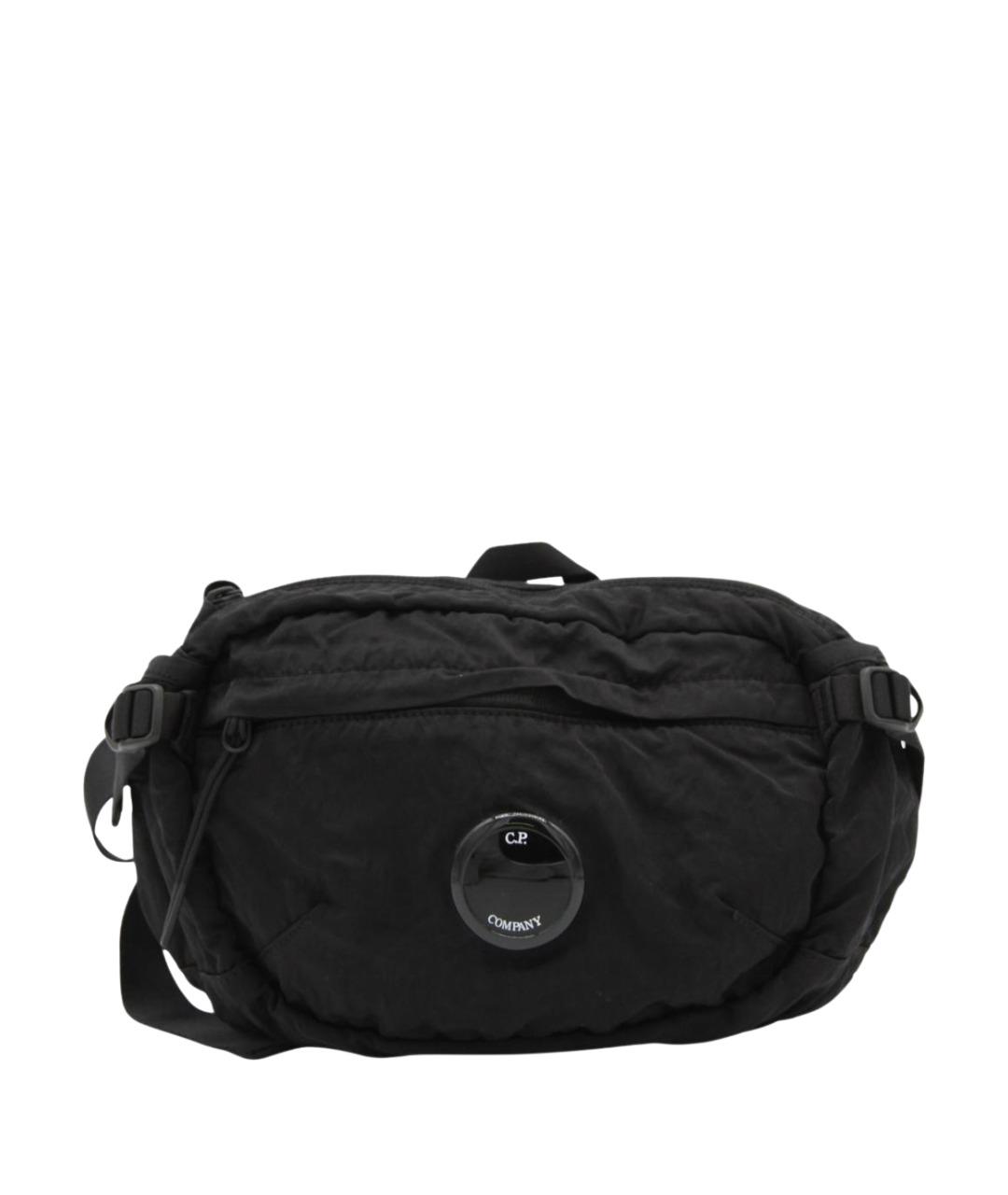 CP COMPANY Черная синтетическая поясная сумка, фото 1