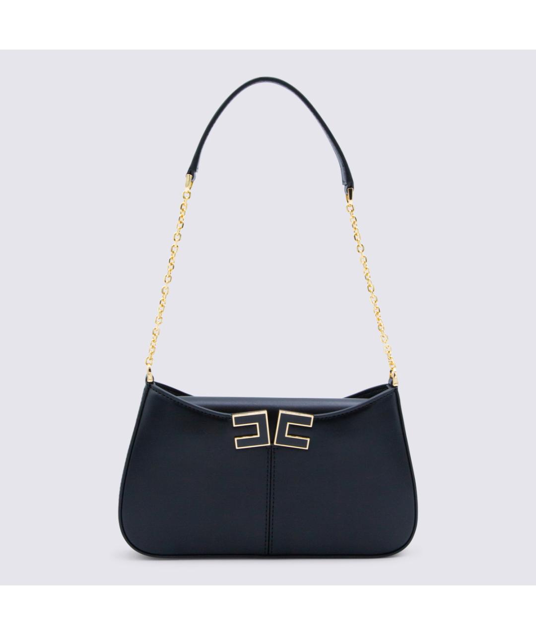 ELISABETTA FRANCHI Черная сумка через плечо, фото 5