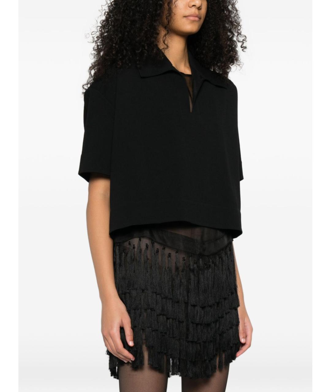 JIL SANDER Черная вискозная футболка, фото 5