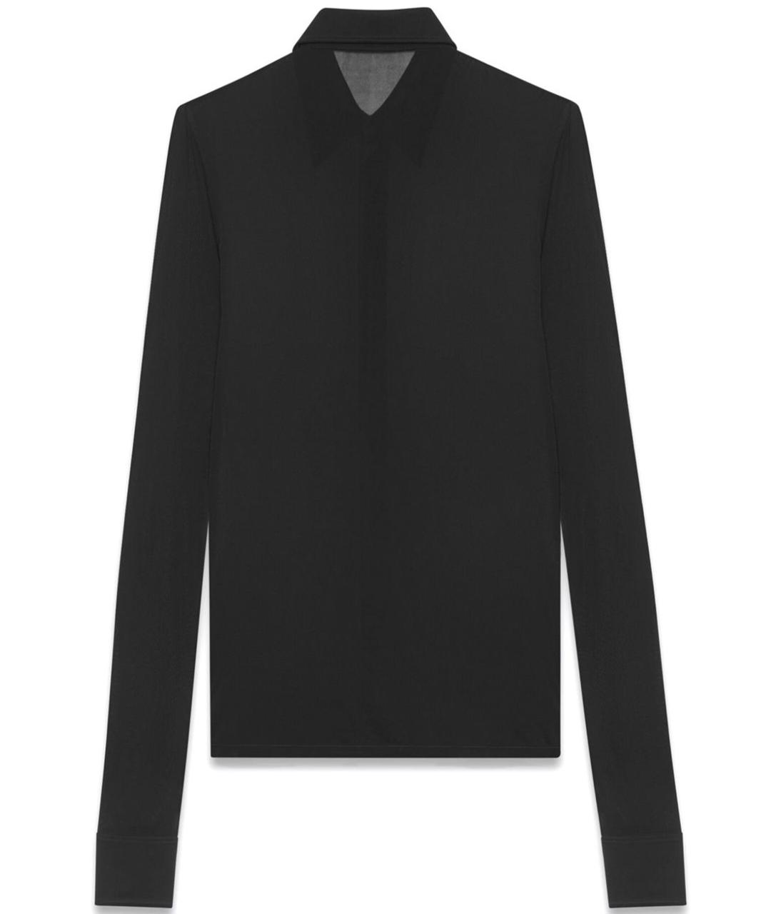 SAINT LAURENT Черная вискозная рубашка, фото 2