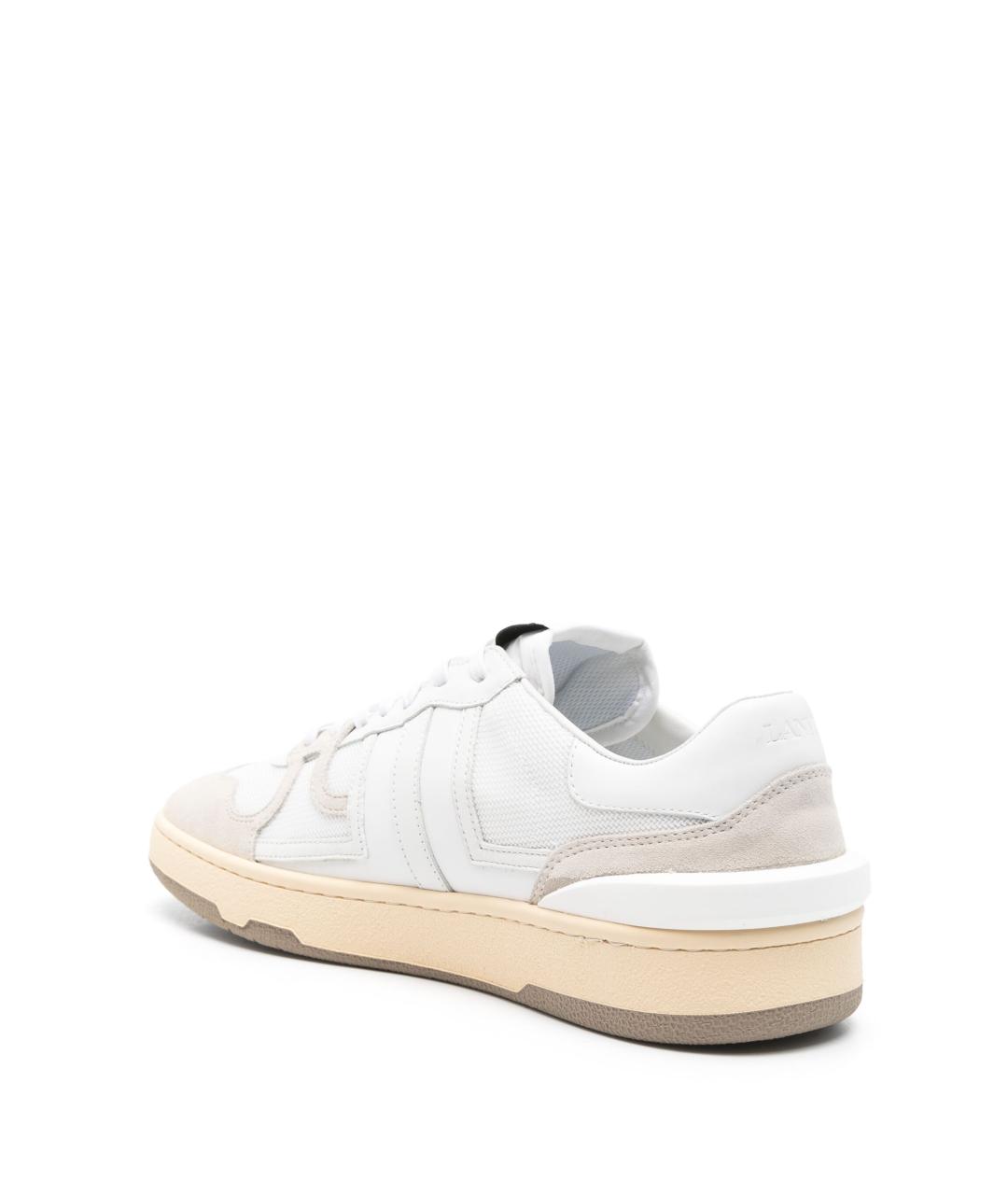 LANVIN Белые кожаные кроссовки, фото 3