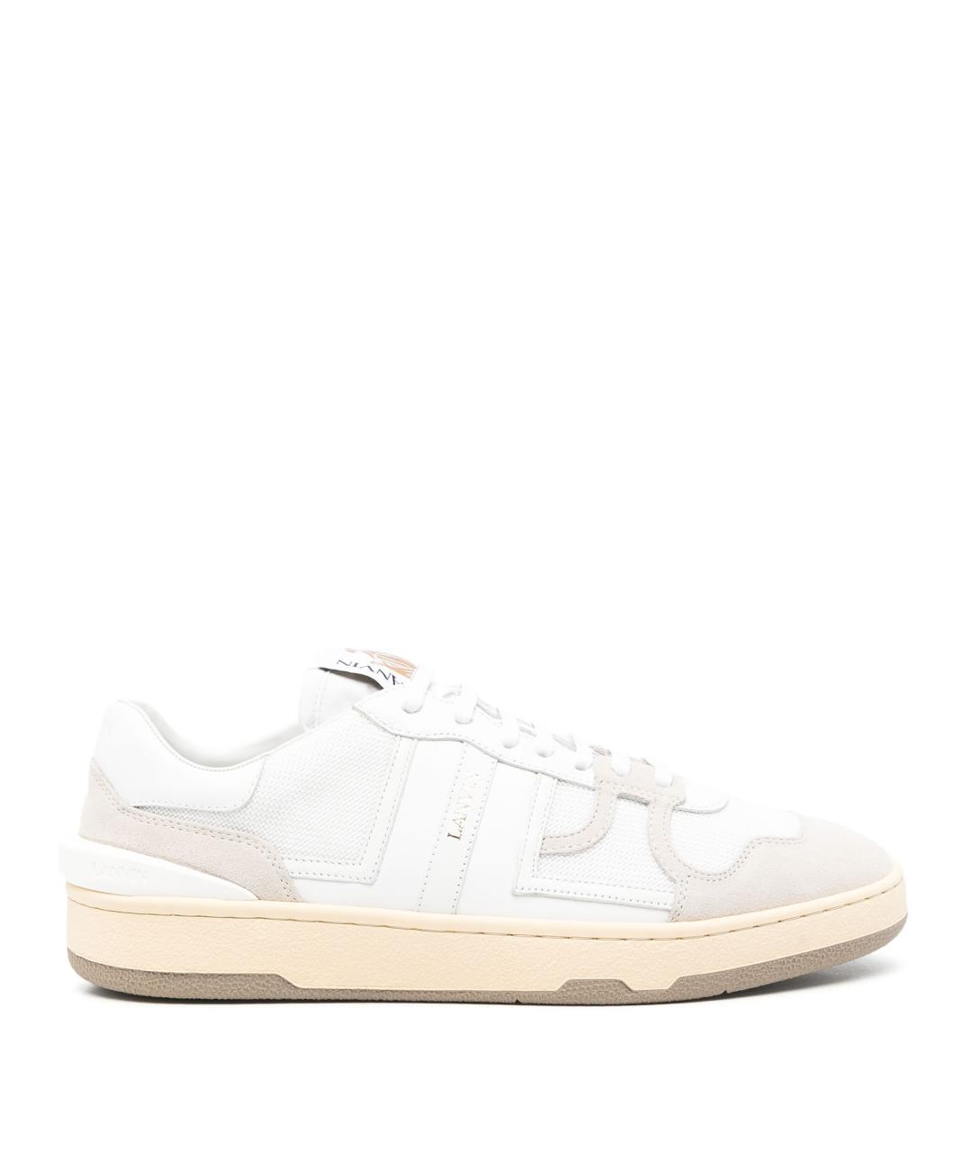 LANVIN Белые кожаные кроссовки, фото 1