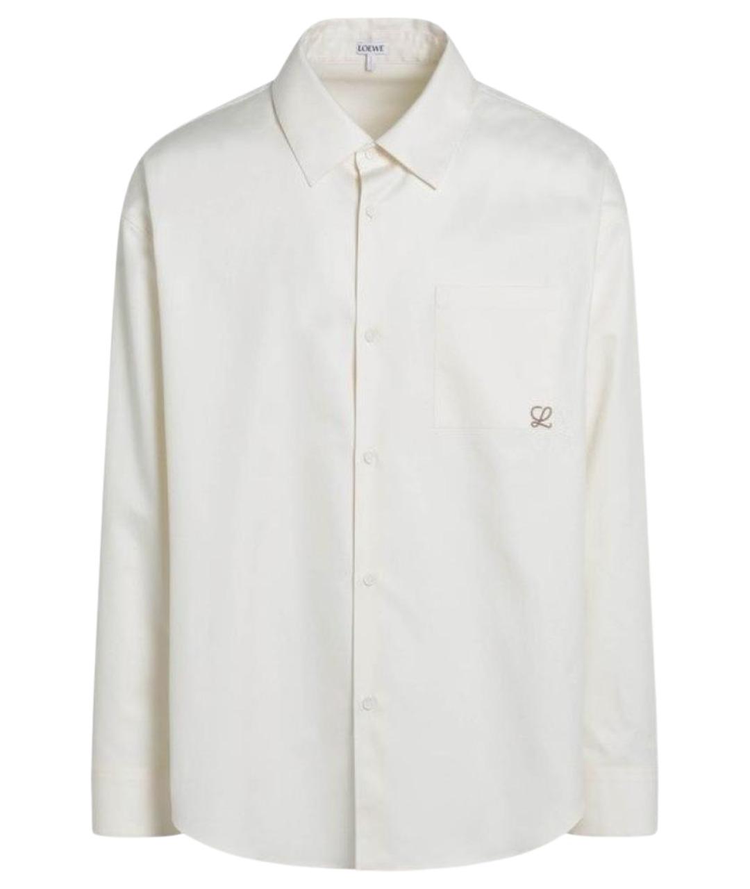 LOEWE Бежевая хлопковая кэжуал рубашка, фото 1