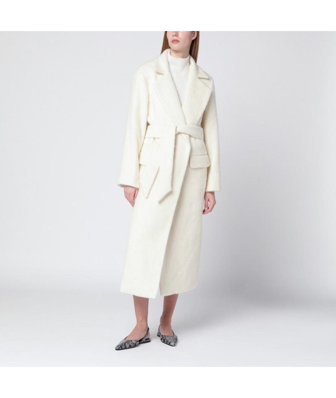 ALMADA LABEL Бежевое шерстяное пальто, фото 3