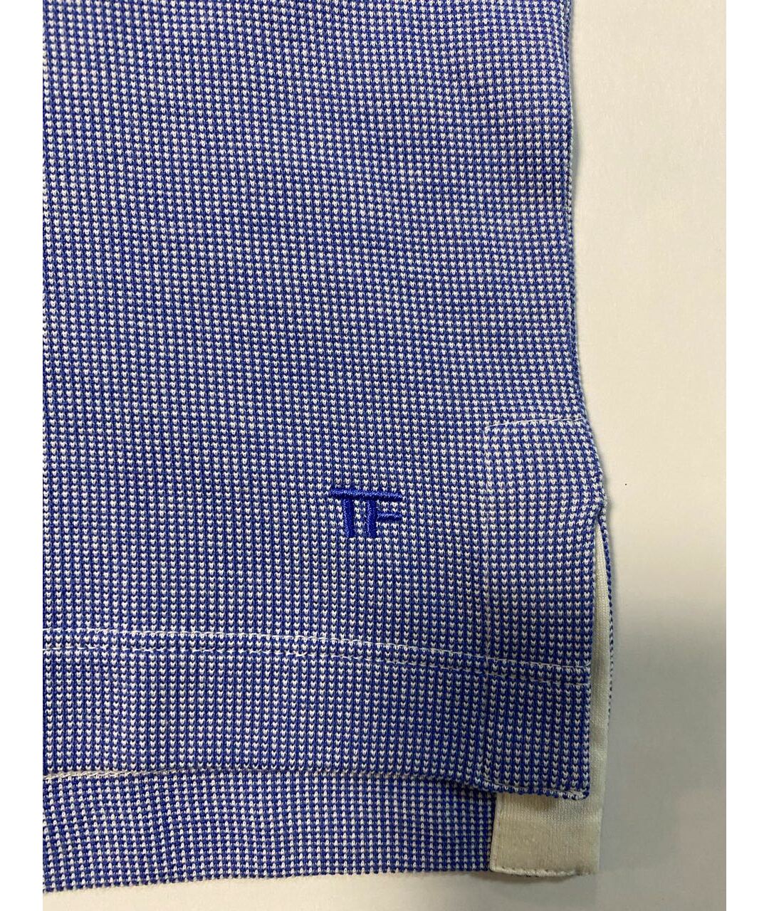 TOM FORD Голубое хлопковое поло с коротким рукавом, фото 4