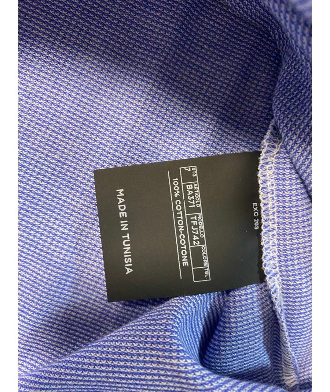 TOM FORD Голубое хлопковое поло с коротким рукавом, фото 5