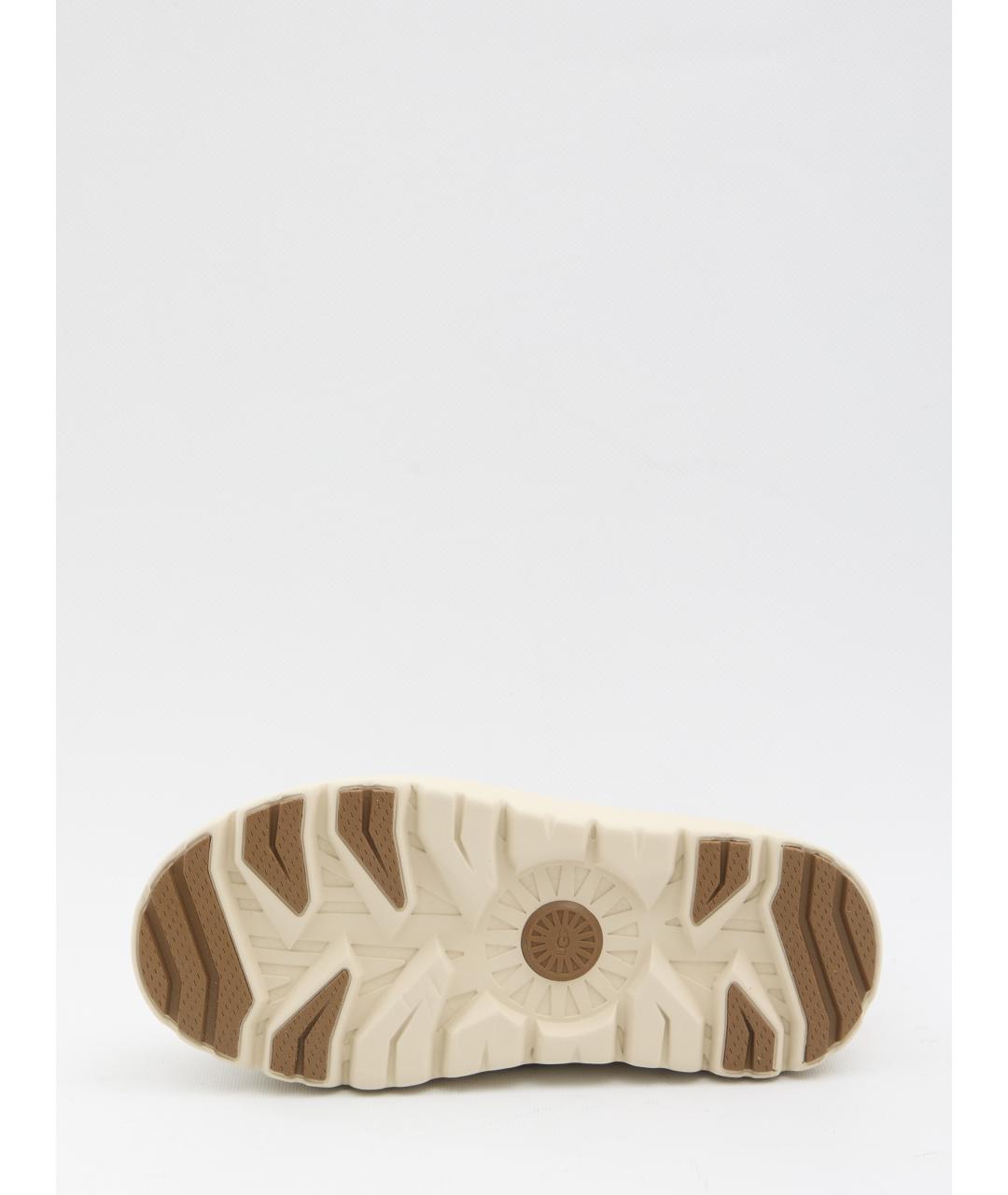 UGG AUSTRALIA Коричневые кожаные низкие ботинки, фото 3