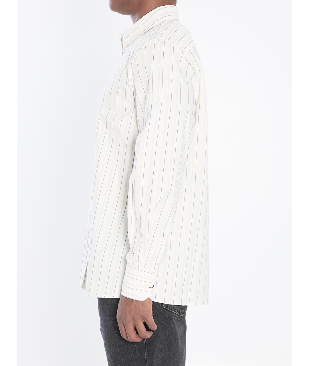 SAINT LAURENT Серая хлопковая кэжуал рубашка, фото 3