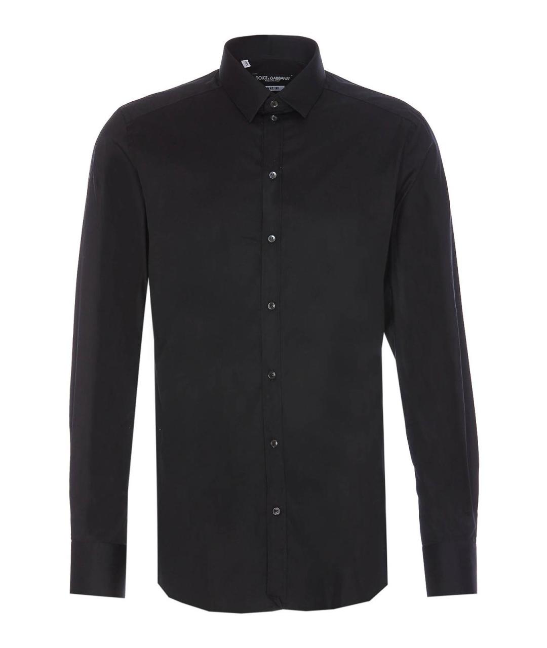 DOLCE&GABBANA Черная хлопковая кэжуал рубашка, фото 1