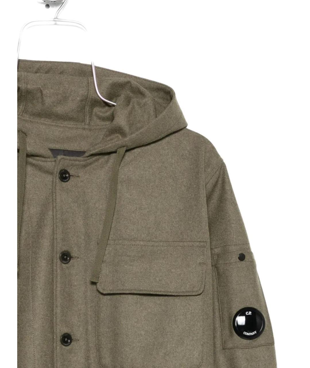 CP COMPANY Зеленая шерстяная куртка, фото 3