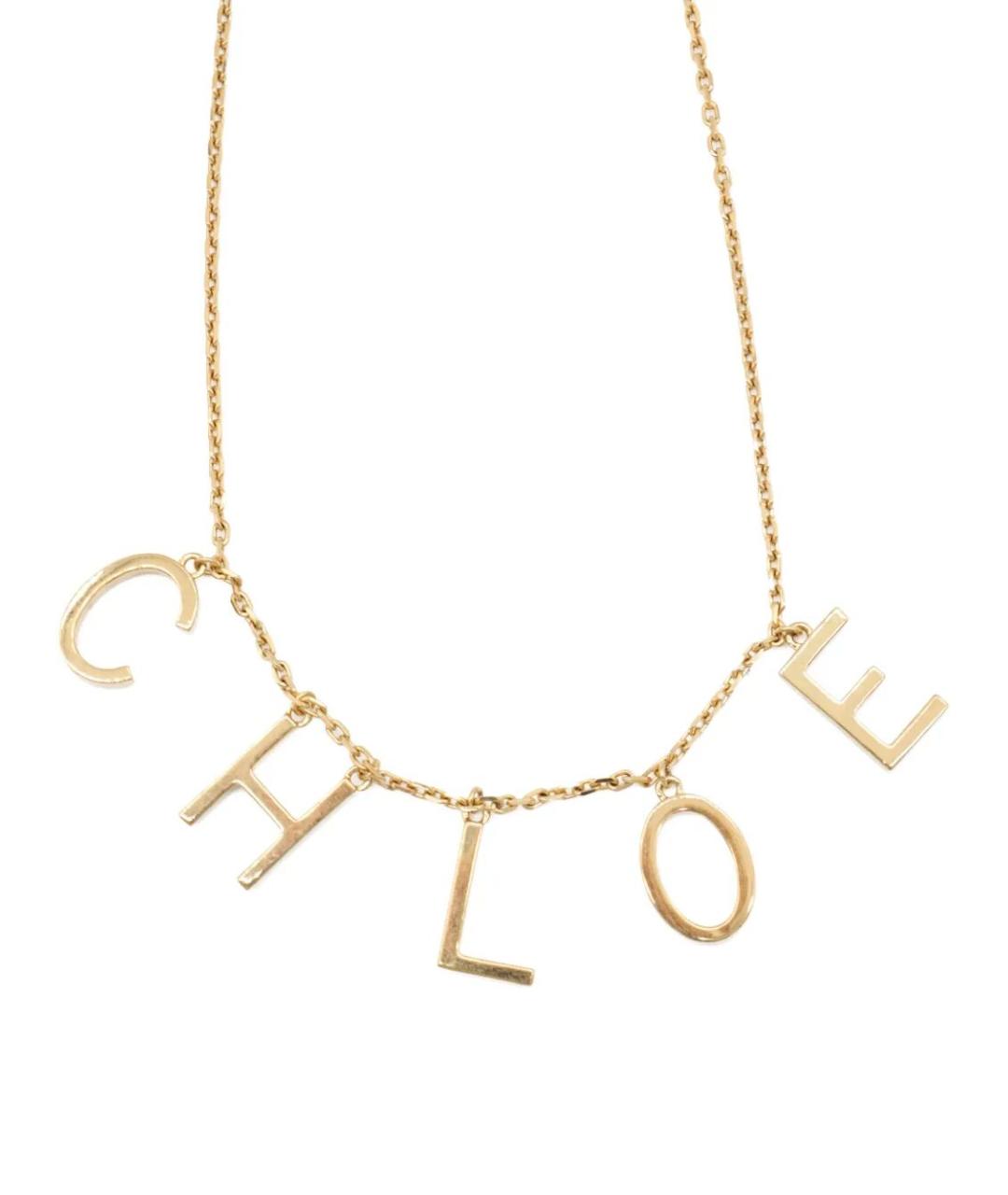 CHLOE Золотая металлическая цепочка, фото 1