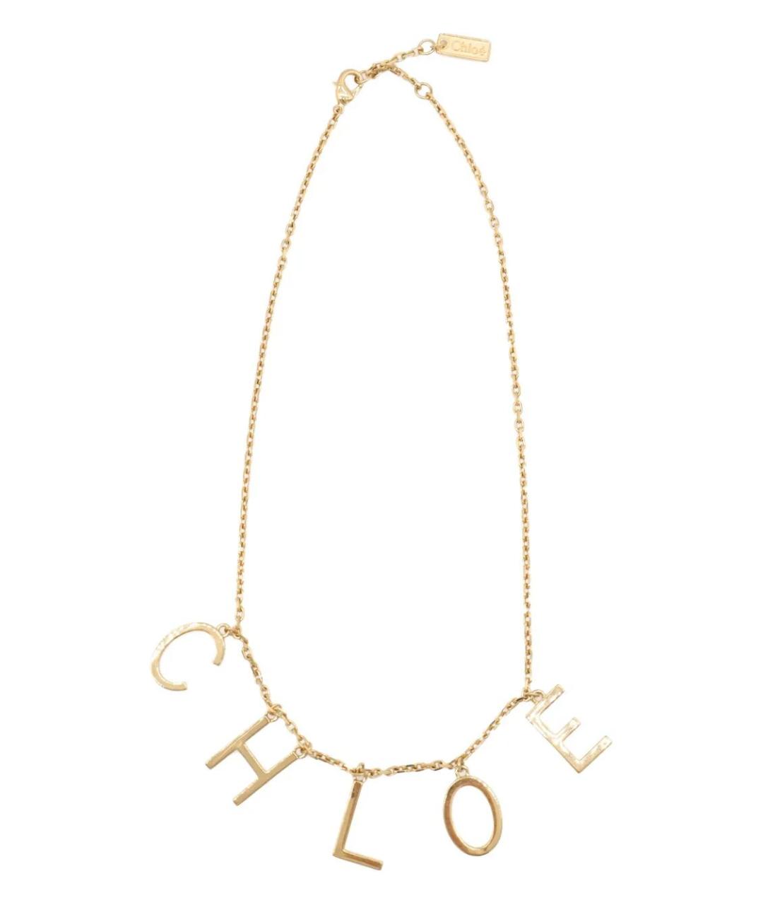 CHLOE Золотая металлическая цепочка, фото 2