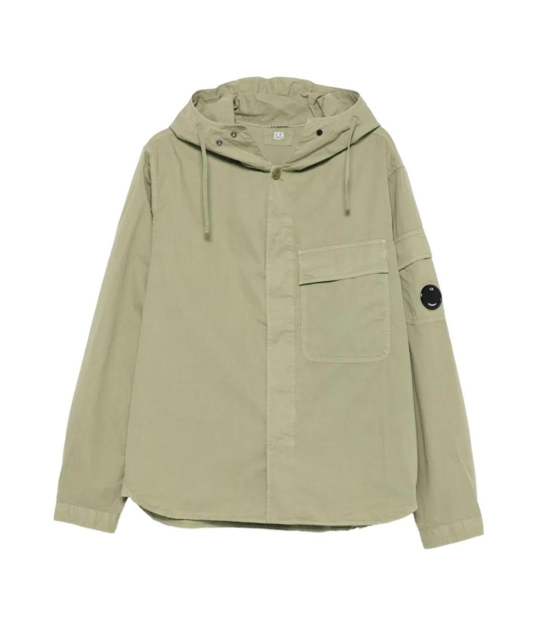 CP COMPANY Зеленая хлопковая куртка, фото 1