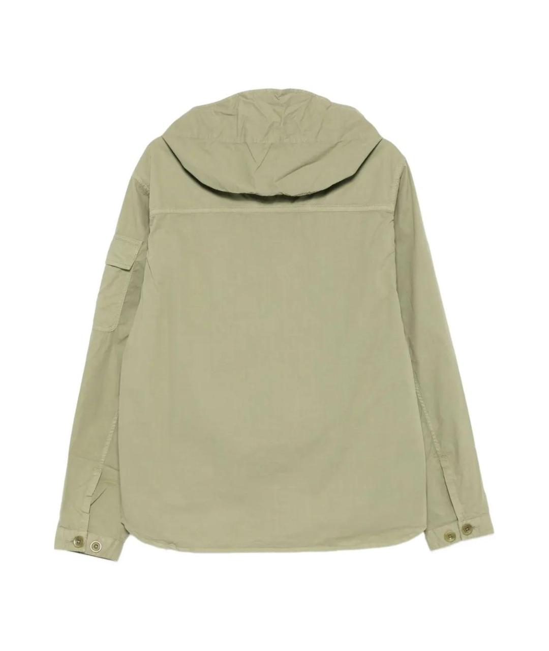 CP COMPANY Зеленая хлопковая куртка, фото 2