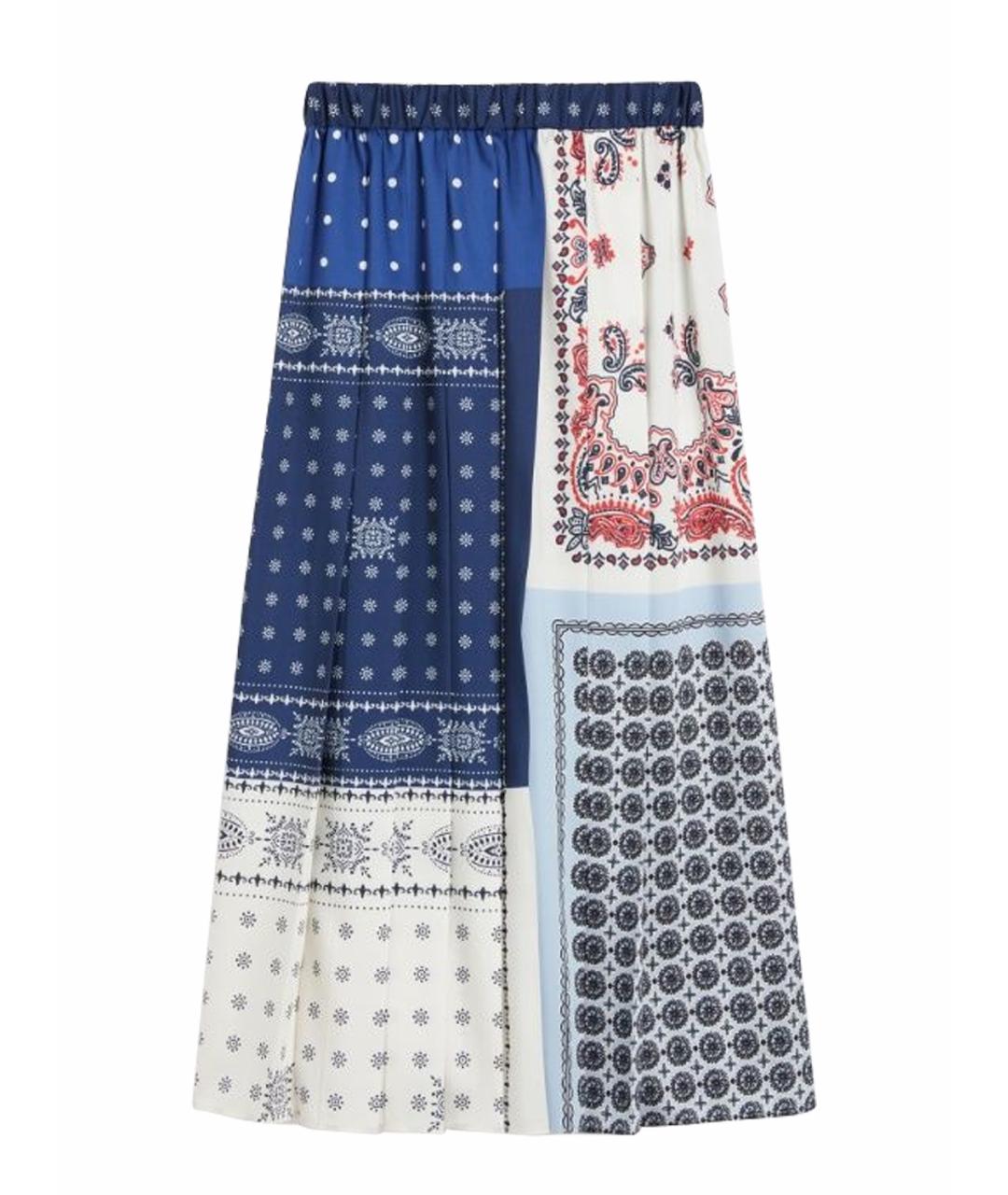 WEEKEND MAX MARA Мульти полиэстеровая юбка миди, фото 1