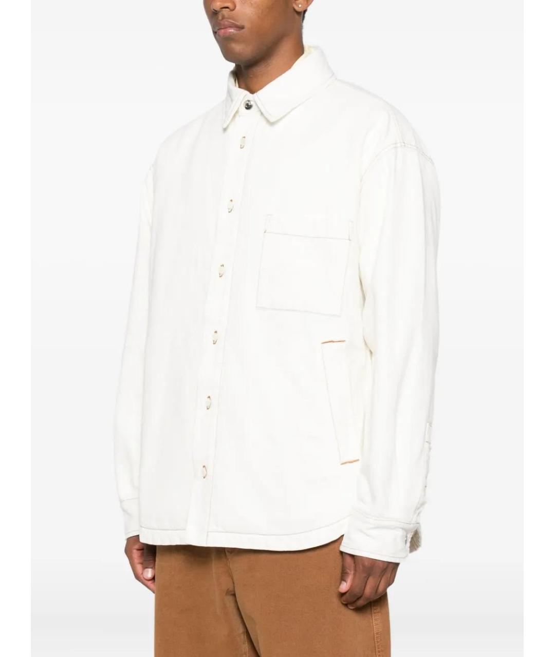 JACQUEMUS Белая хлопковая куртка, фото 3