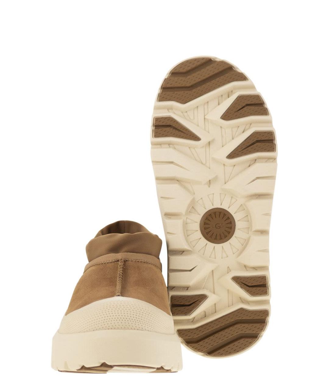 UGG AUSTRALIA Коричневые замшевые низкие ботинки, фото 4