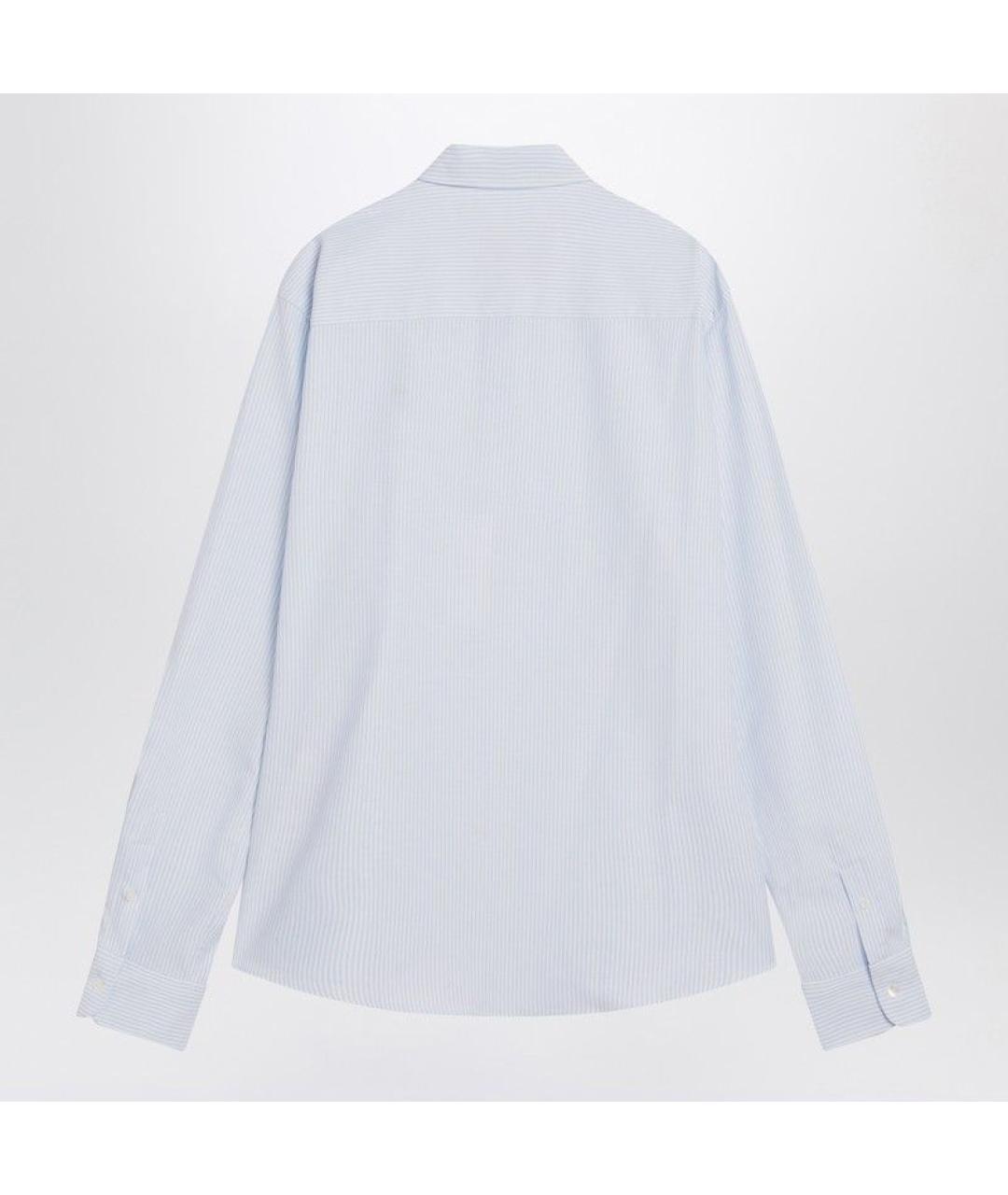 Ami Paris Голубая хлопковая кэжуал рубашка, фото 2