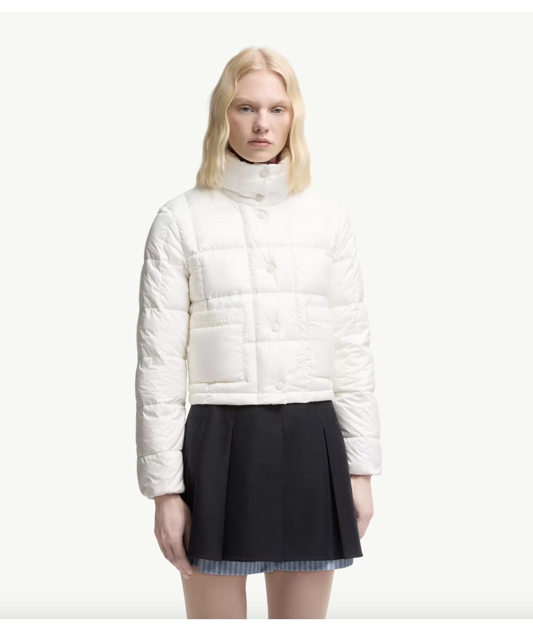 MONCLER Антрацитовый полиамидовый пуховик, фото 4