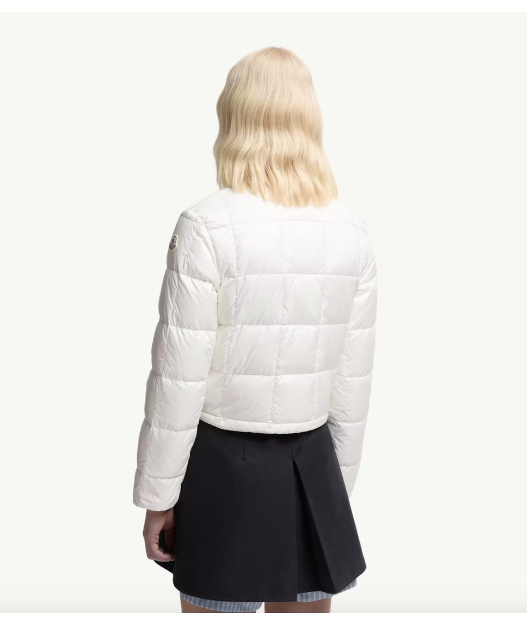 MONCLER Антрацитовый полиамидовый пуховик, фото 5