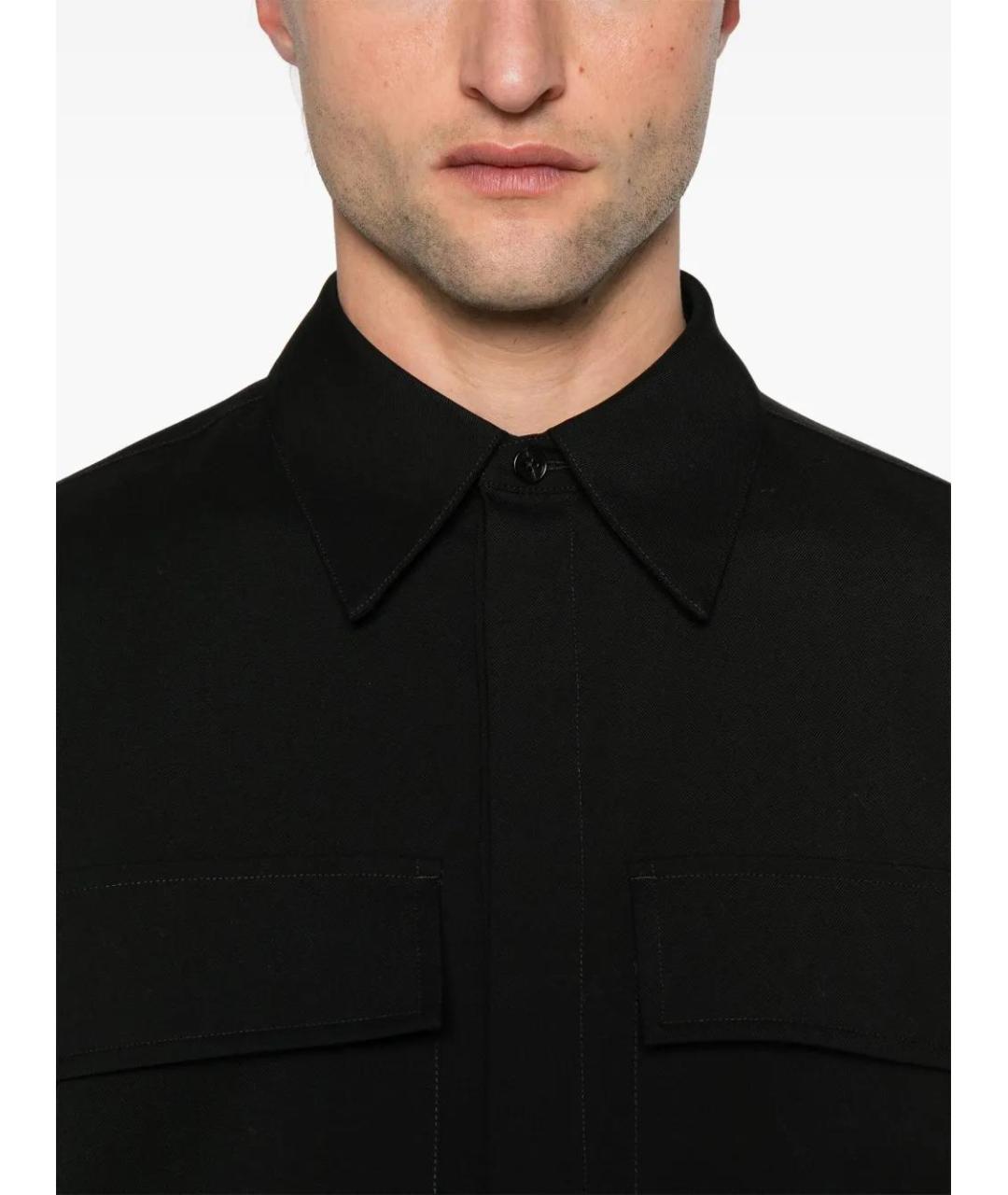 JIL SANDER Черная хлопковая кэжуал рубашка, фото 5