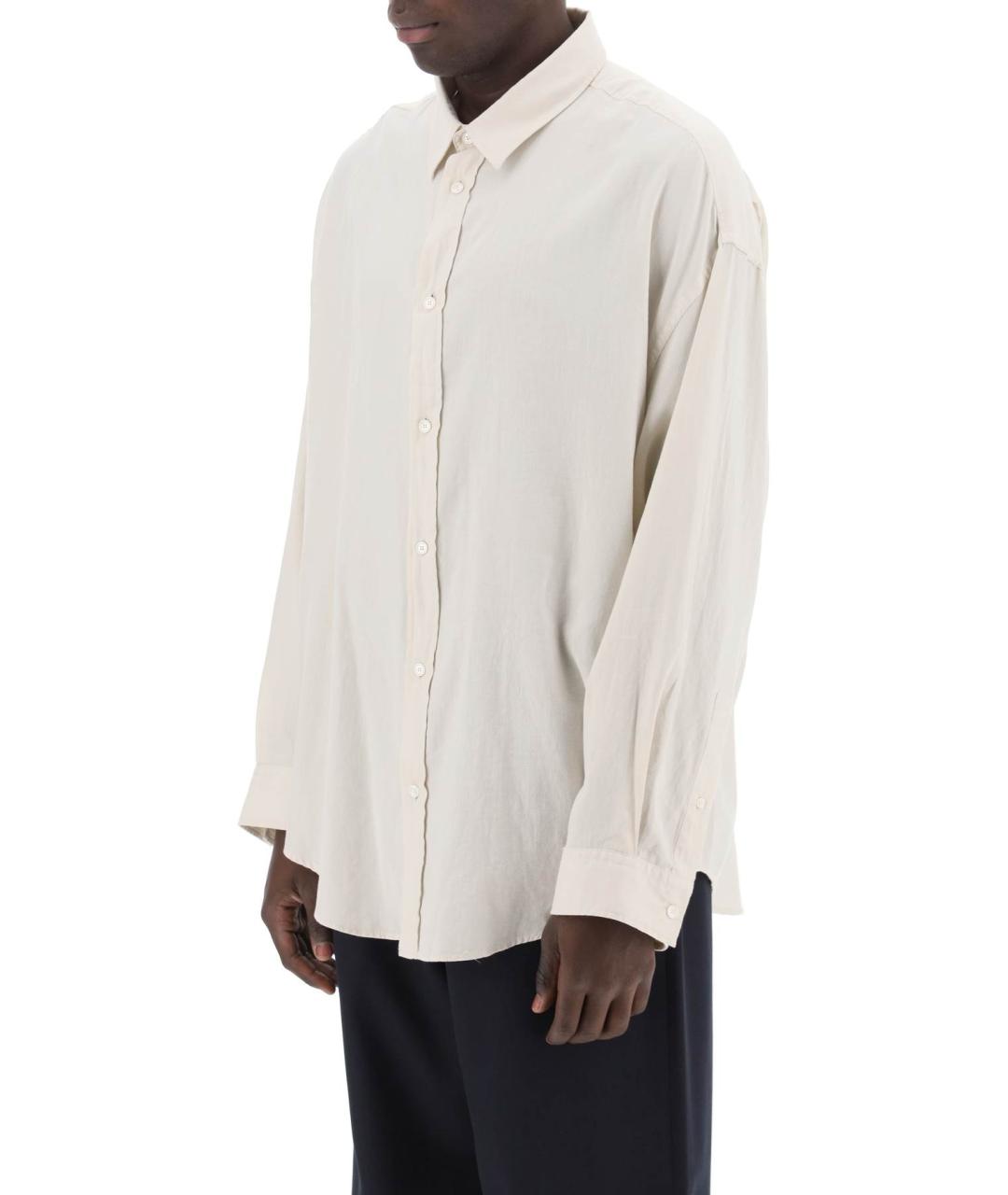 ACNE STUDIOS Белая хлопковая кэжуал рубашка, фото 4
