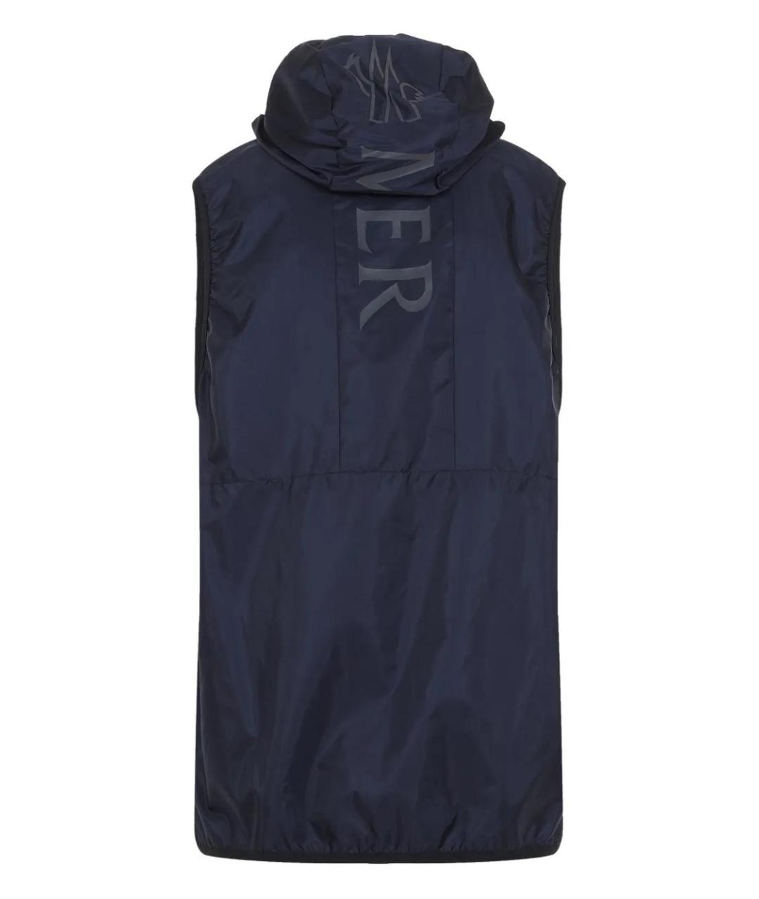 MONCLER Синий полиамидовый жилет, фото 2