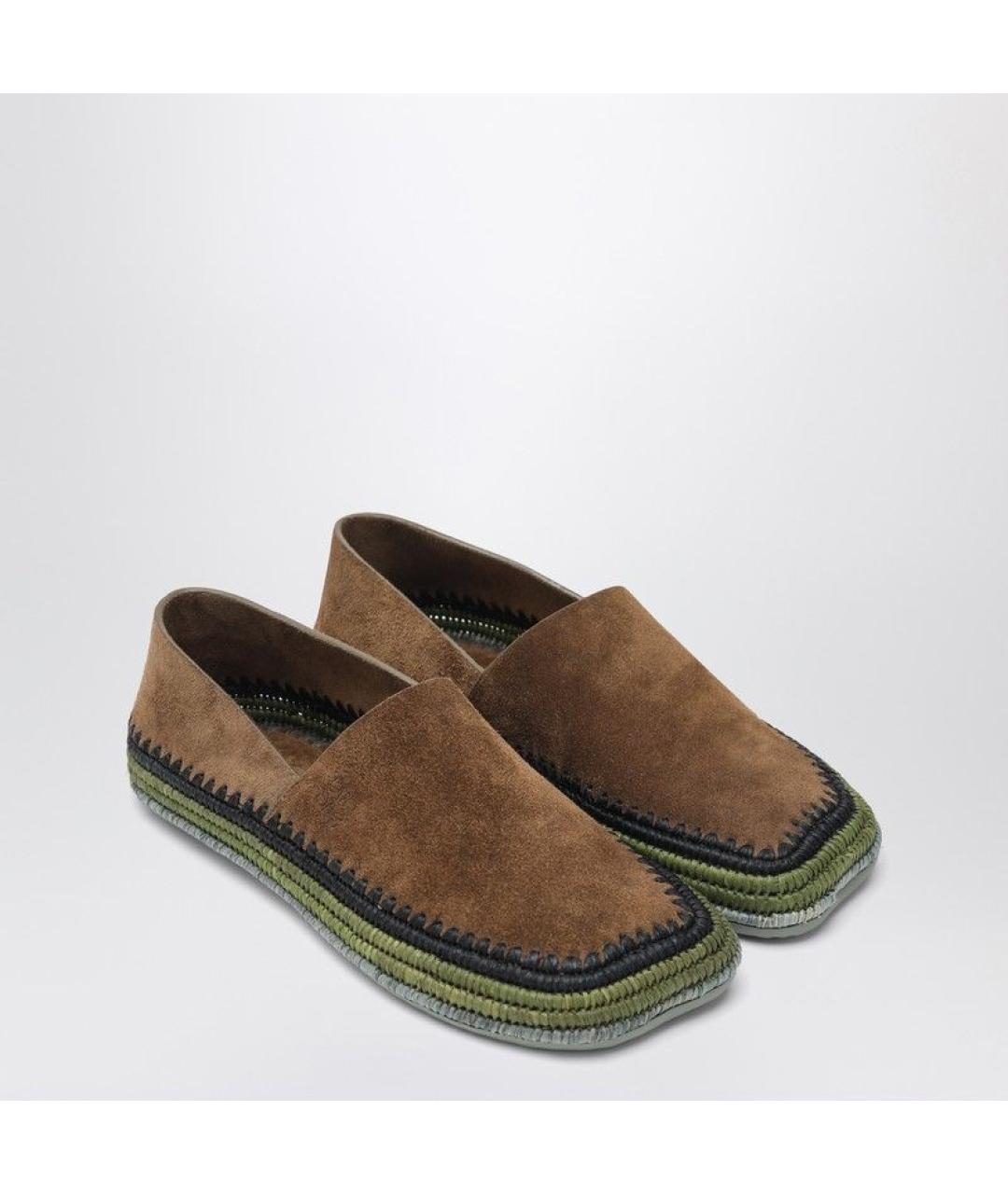 LOEWE Коричневые замшевые эспадрильи, фото 2