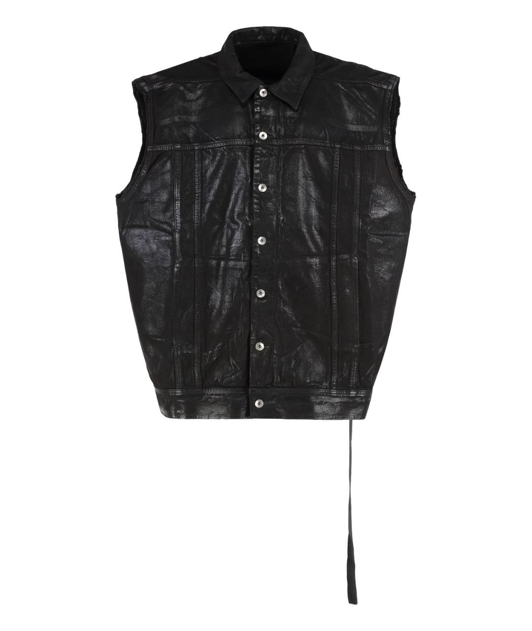 RICK OWENS DRKSHDW Черный хлопковый жилет, фото 1