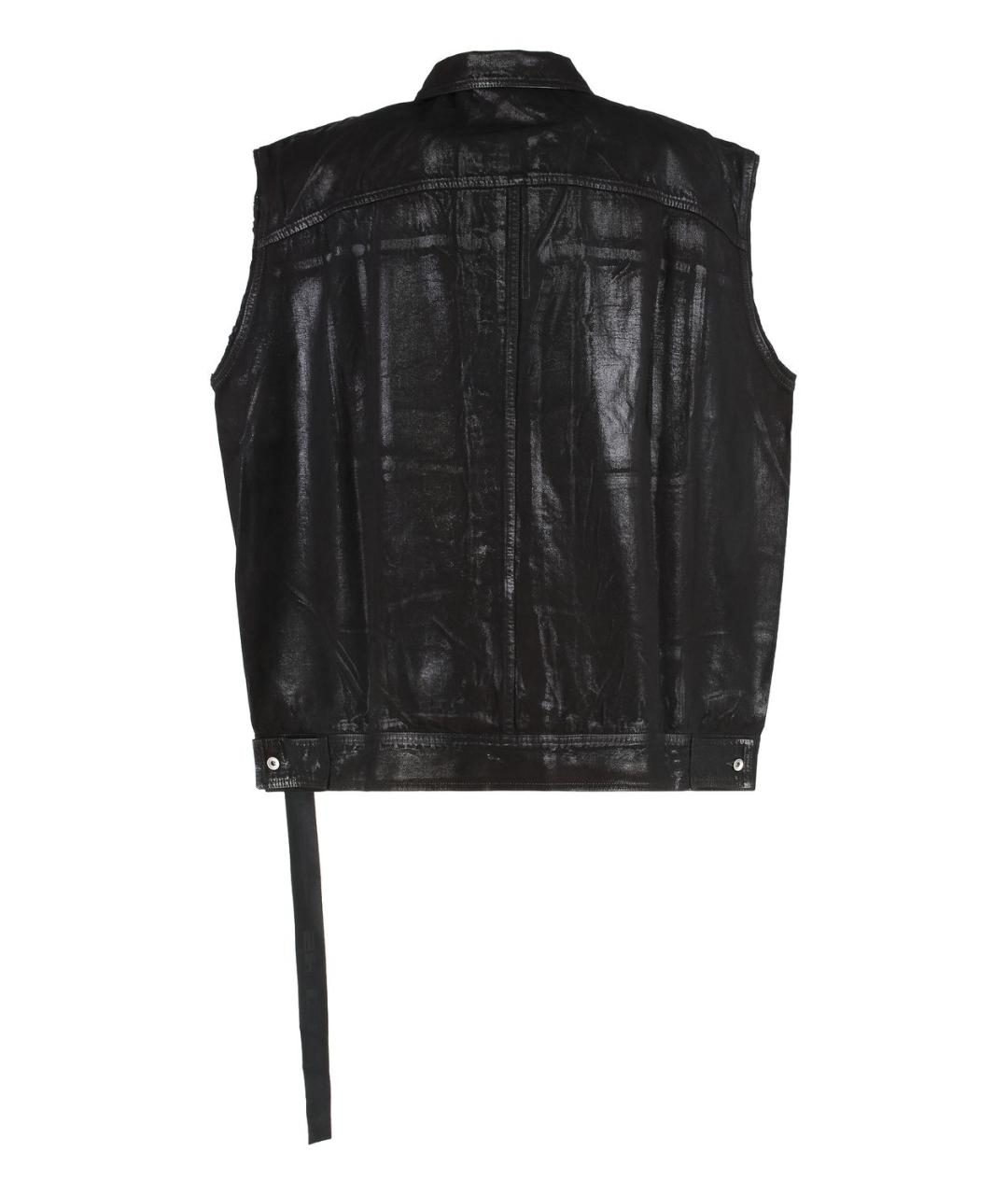 RICK OWENS DRKSHDW Черный хлопковый жилет, фото 2