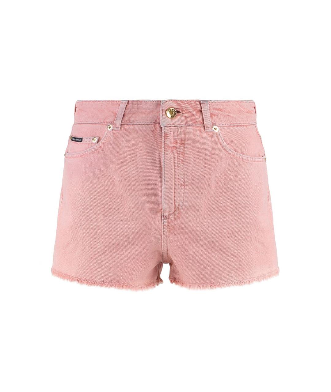 DOLCE&GABBANA Розовые хлопковые шорты, фото 1