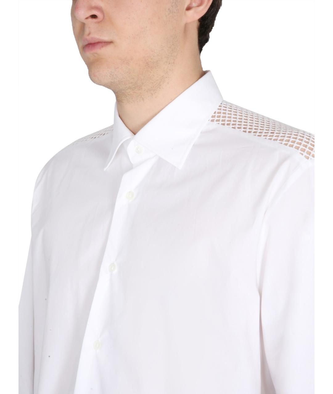 RAF SIMONS Белая хлопковая кэжуал рубашка, фото 4