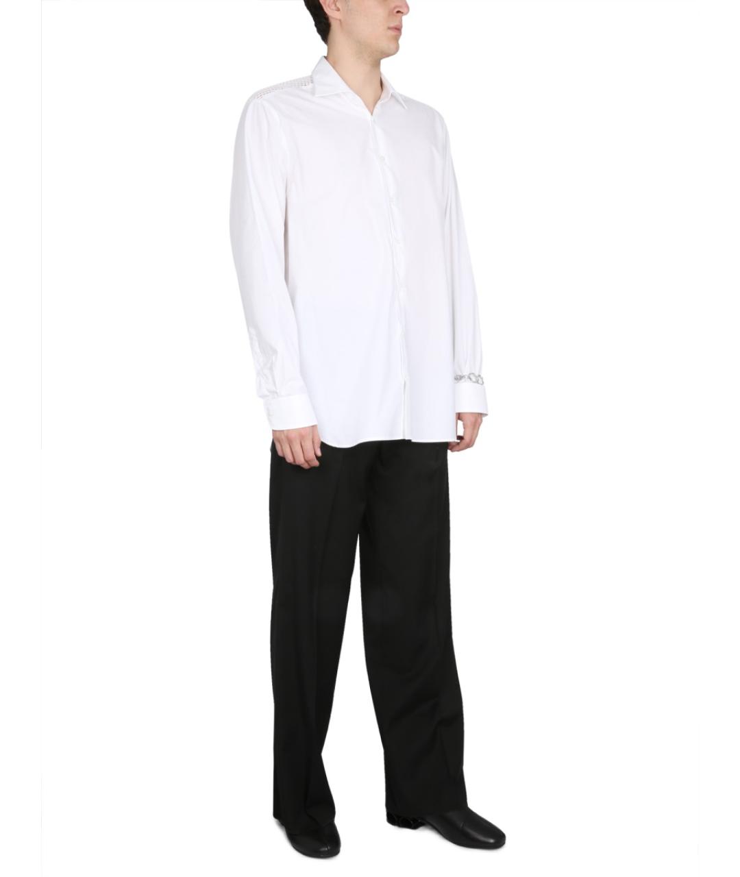 RAF SIMONS Белая хлопковая кэжуал рубашка, фото 2