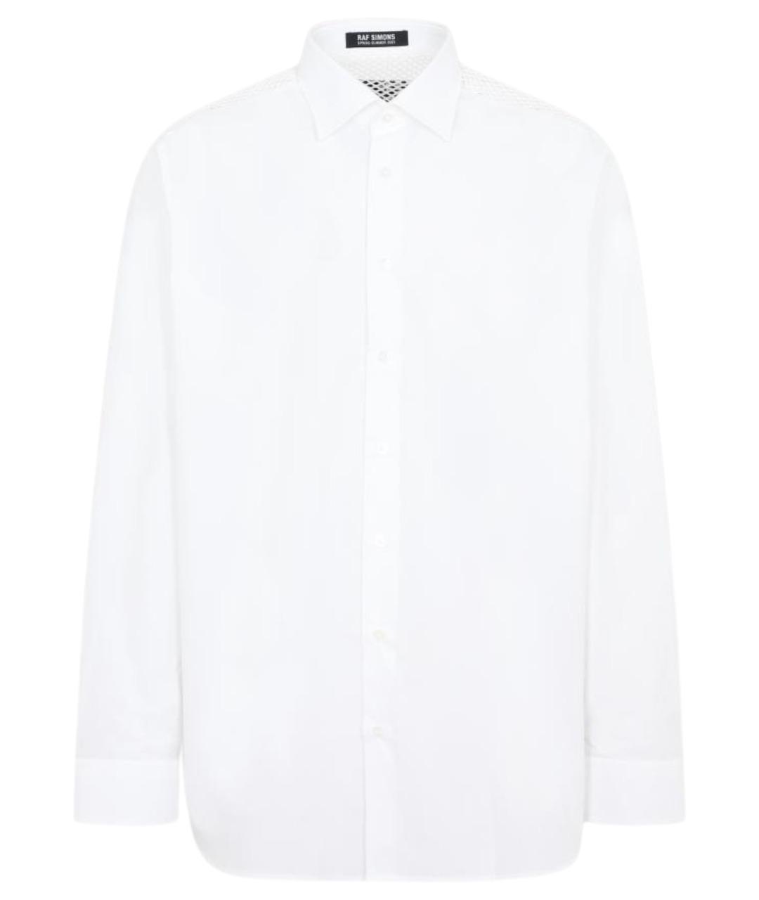 RAF SIMONS Белая хлопковая кэжуал рубашка, фото 1