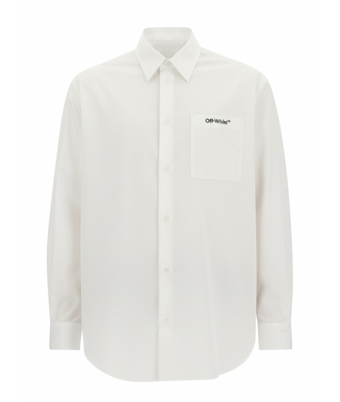 OFF-WHITE Белая хлопковая кэжуал рубашка, фото 1