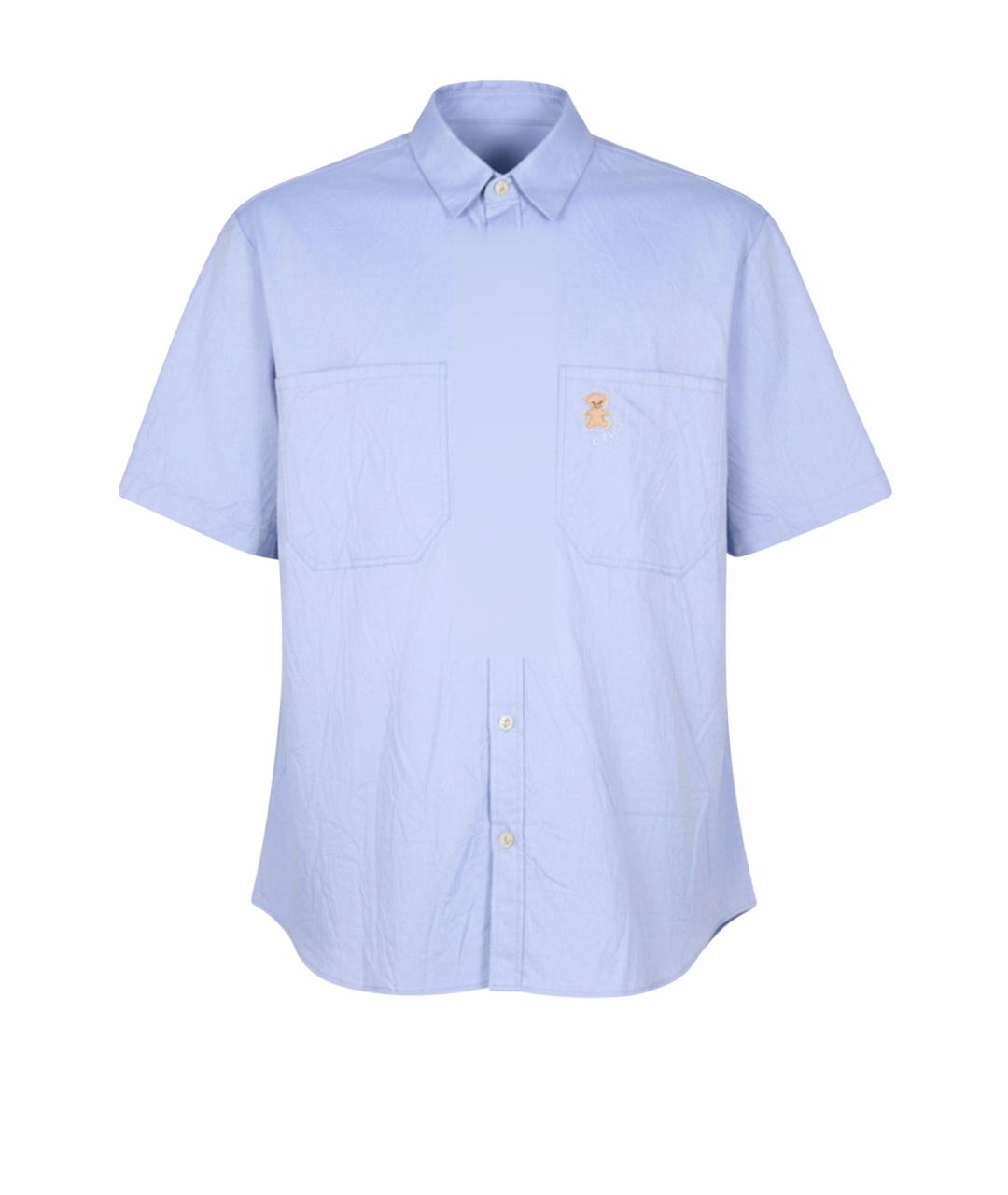 GUCCI Синяя хлопковая кэжуал рубашка, фото 1