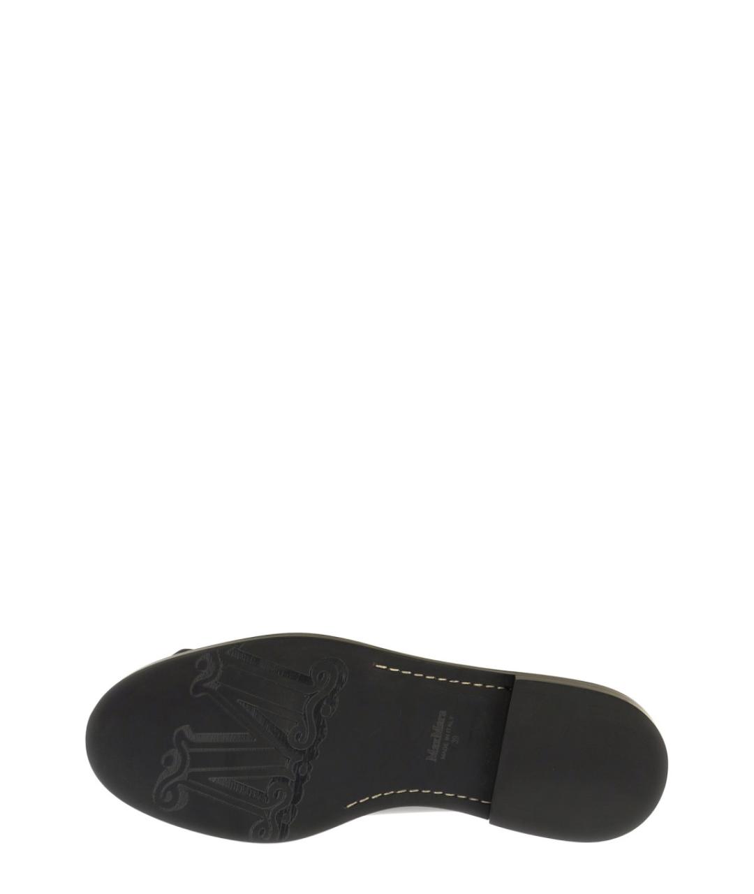 MAX MARA Черные кожаные ботинки, фото 5