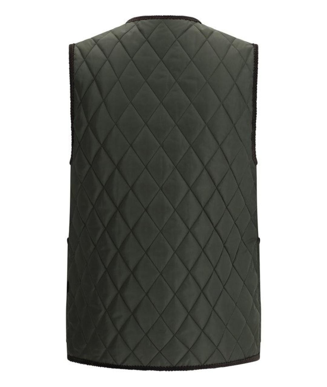 BURBERRY Зеленый полиамидовый жилет, фото 2