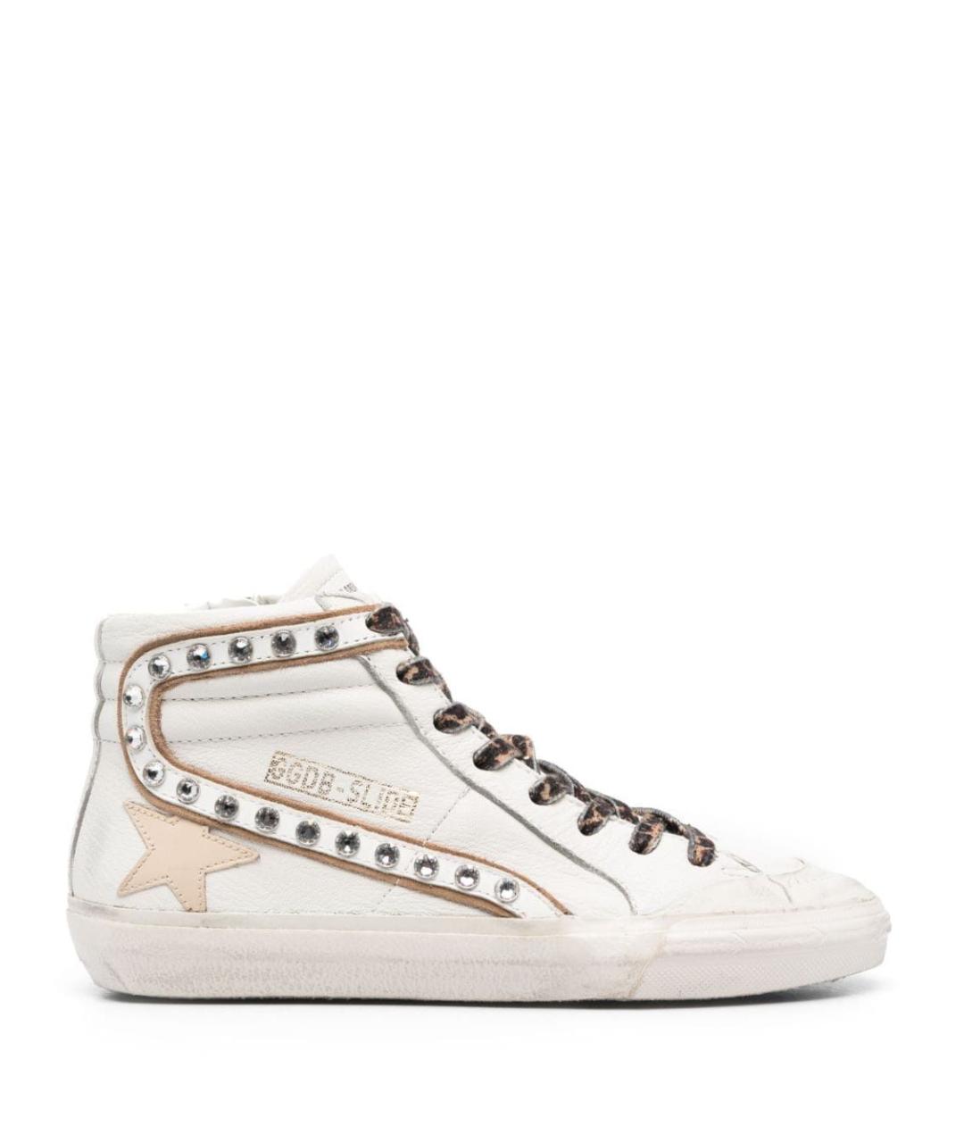 GOLDEN GOOSE DELUXE BRAND Белые кожаные кеды, фото 1