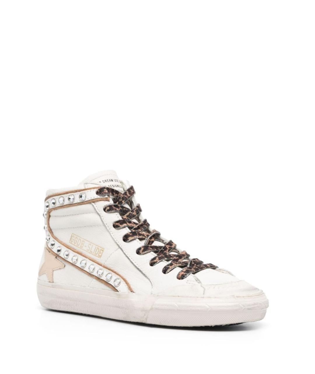 GOLDEN GOOSE DELUXE BRAND Белые кожаные кеды, фото 2