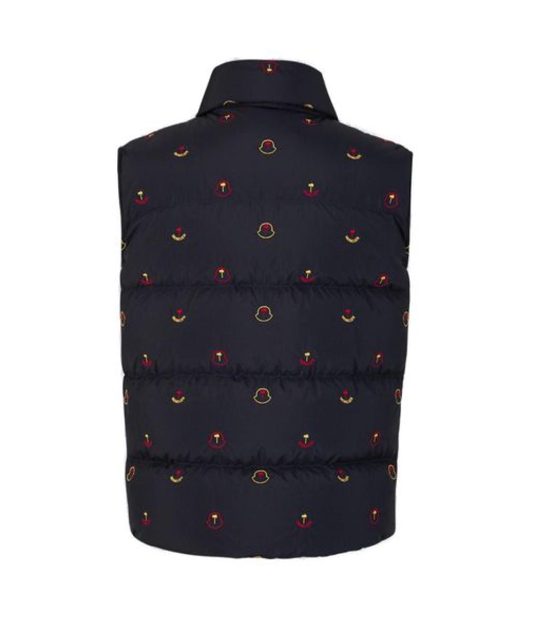 MONCLER Темно-синий полиамидовый жилет, фото 2
