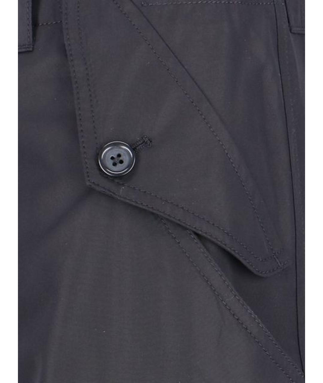 DOLCE&GABBANA Черные хлопковые повседневные брюки, фото 5