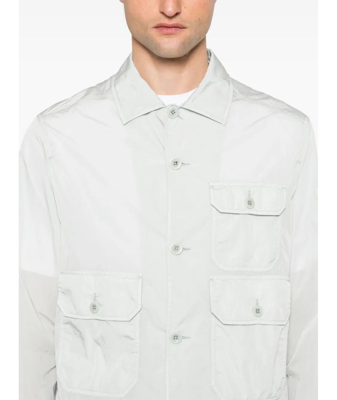 CP COMPANY Голубая полиэстеровая куртка, фото 5