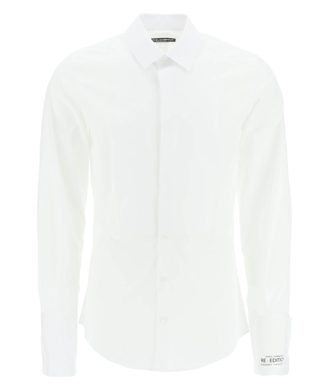 DOLCE&GABBANA Белая хлопковая кэжуал рубашка, фото 1